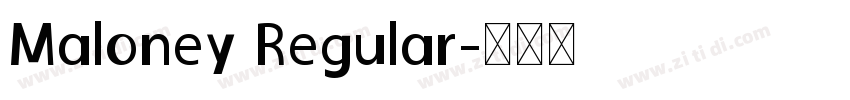 Maloney Regular字体转换